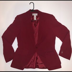 Red/burgundy blazer jacket